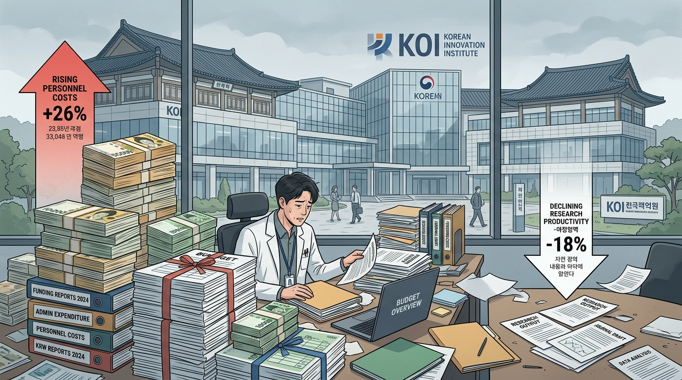 공공연구기관의 역설 인공지능 전환기에 인력비용만 500억 증가 시대 흐름과 반대로 가는 경제연구소