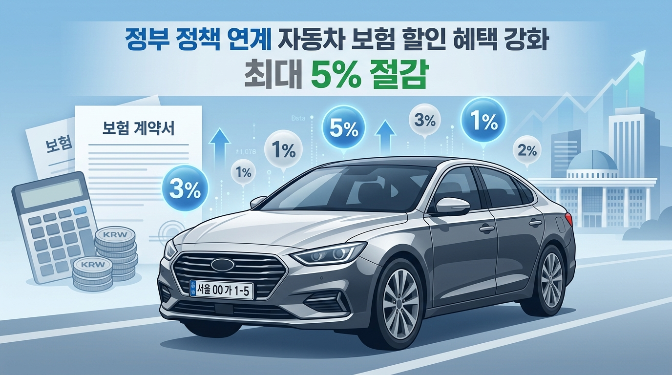 자동차 보험료 절감 5부제 차량 대상 이달부터 할인 혜택 시작