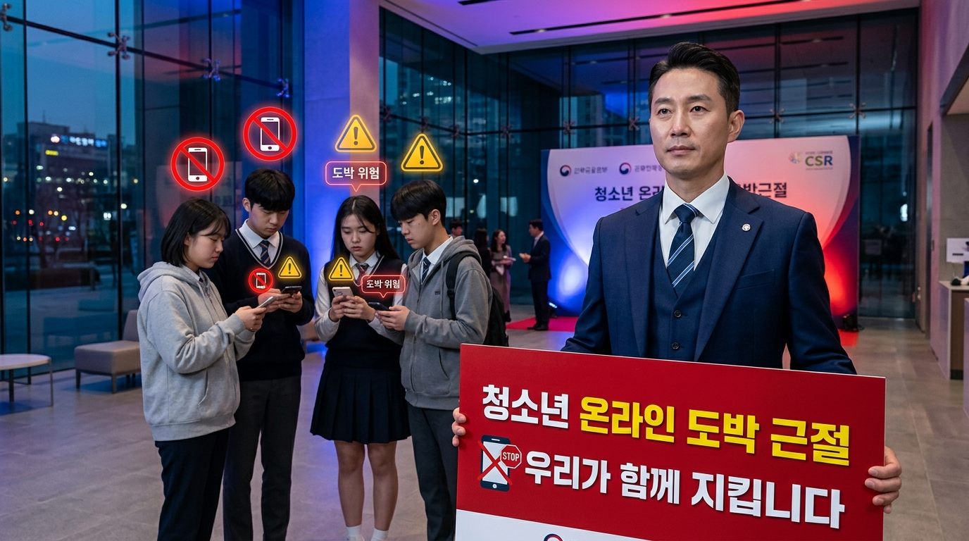 청소년 사이버 도박 예방 근절 활동에 증권사 경영자 참여