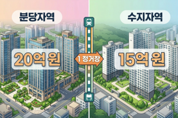 불과 한 역 차이로 부동산 가격 10억원 격차 발생... 분양 시세 2배 벌어진 배경은?