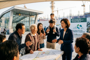 [포토]구로구 온수역 역세권 활성화사업 현장 찾은 오세훈 시장
