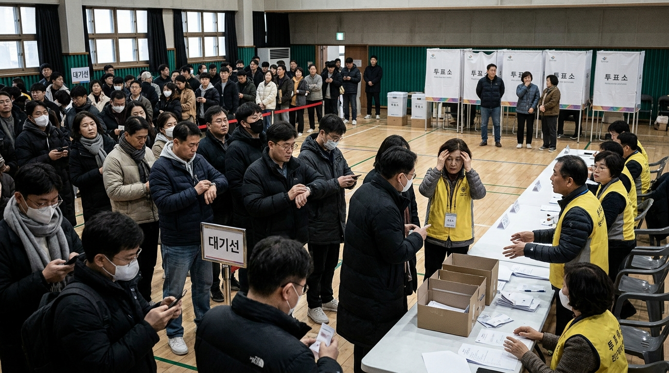 투표용지 부족 초유의 사태…국민들 "선거도 오픈런이냐" - 딜사이트