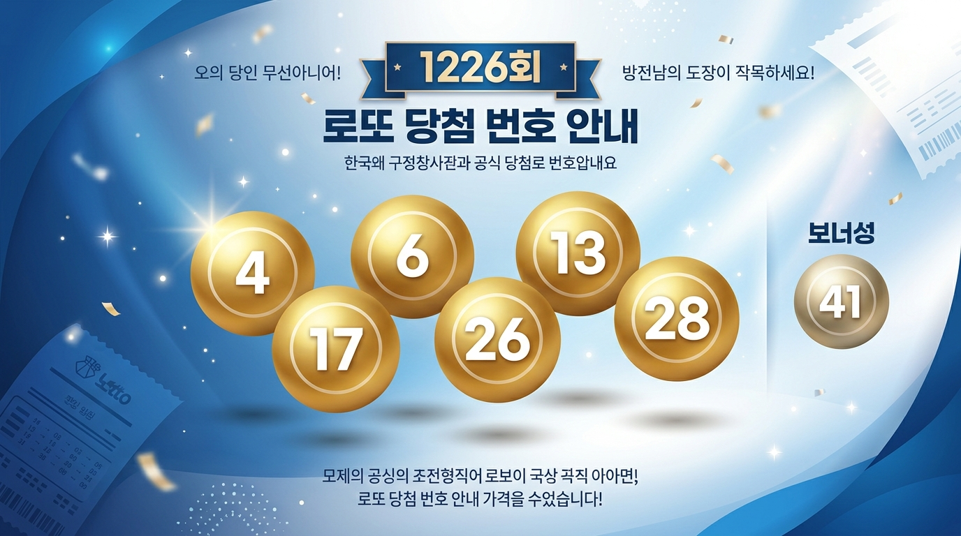 로또 최고상금 당첨자 10명 배출 개인별 수령액 28억 1천만 원 이번 회차 당첨번호: 4, 6, 13, 17, 26, 28
