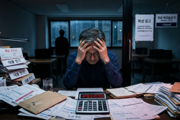 중소기업 이자 부담 가중 버티기 한계 도달 대출 이자조차 상환 불가 파산 신청 급증 현상 자영업자 부도 위기 심화 채무 규모 계속 확대