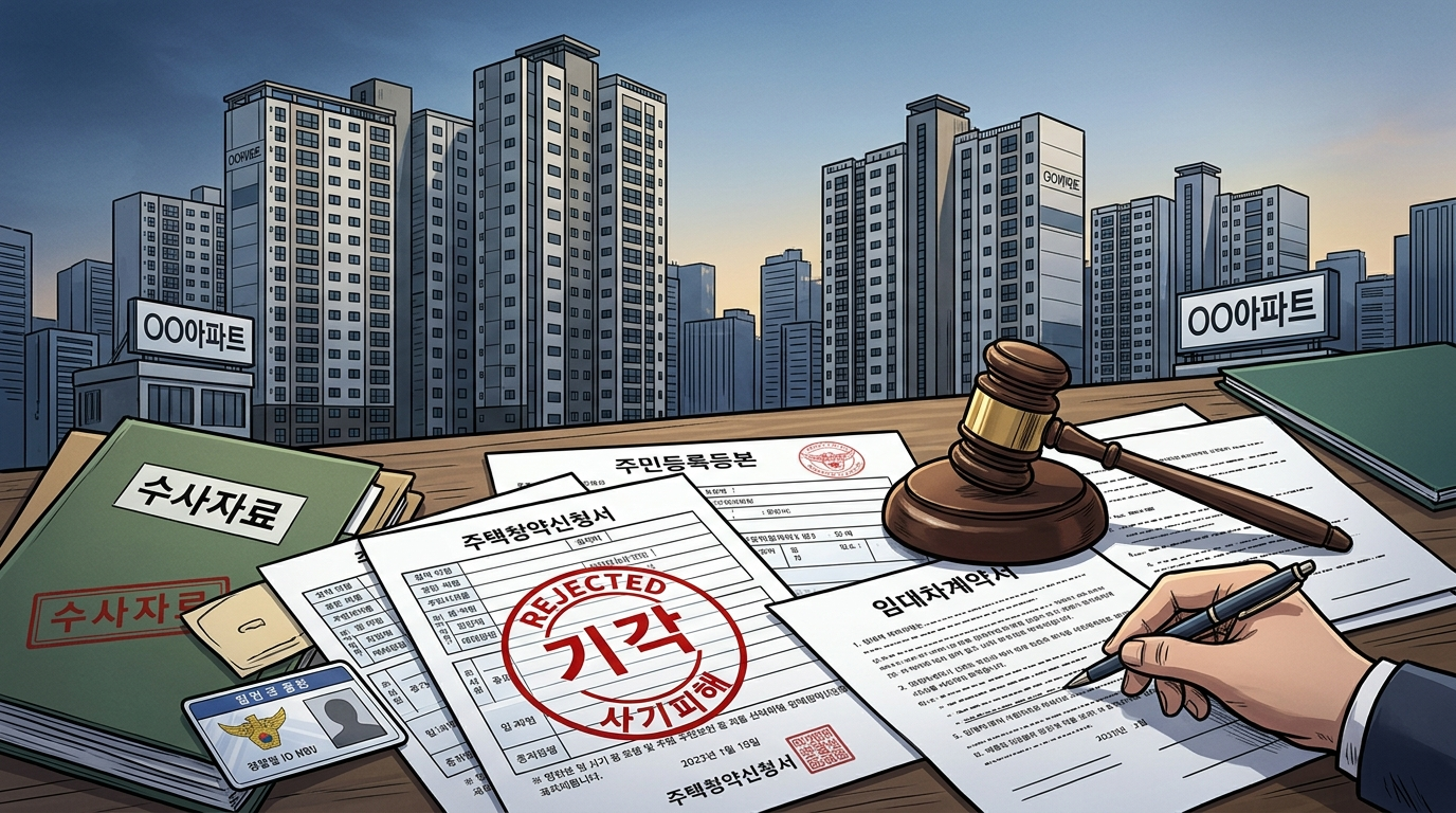 허위 부양가족·거주지로 아파트 당첨…인천서 11명 송치